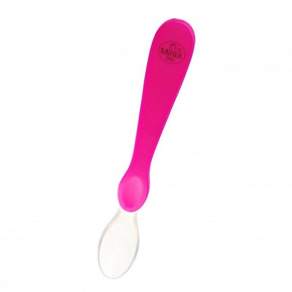 0532 lingurita silicon MINUTBaby roz _ MINUTBaby szilikon kiskanál rózsaszín