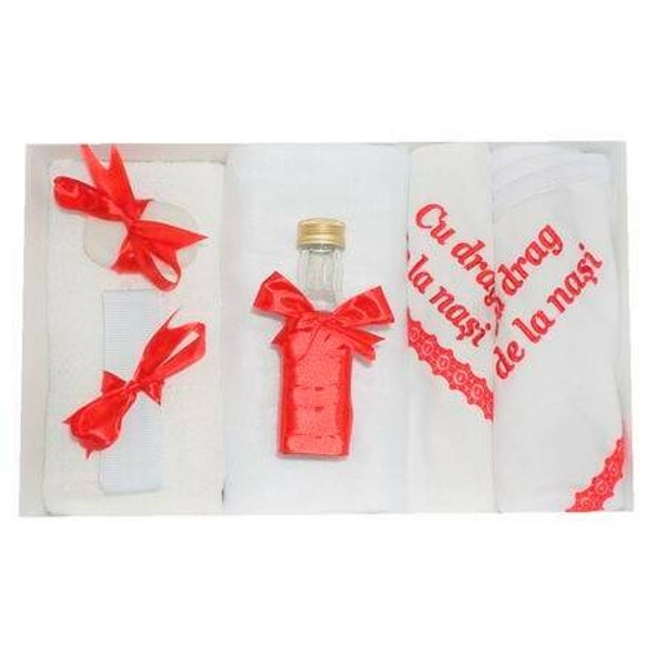 0393 set trusou pentru botez rosu