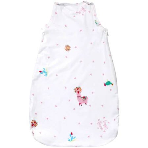 0577 sac de dormit de vara 100cm Lorelli Happy Lama roz - Lorelli Happy Lama nyári hálózsák 100cm, rózsaszín