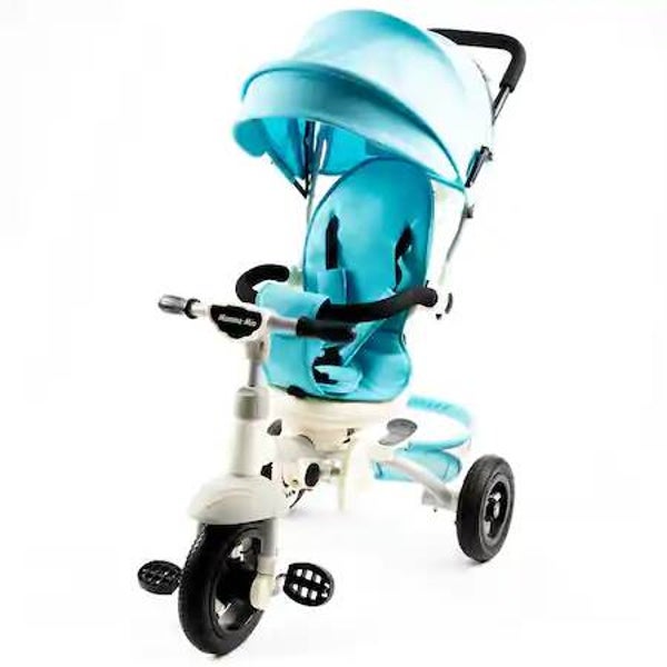 0459 tricicleta cu scaun rotativ Mamma Mia bleu - Mamma Mia tricikli forgószékkel világoskék