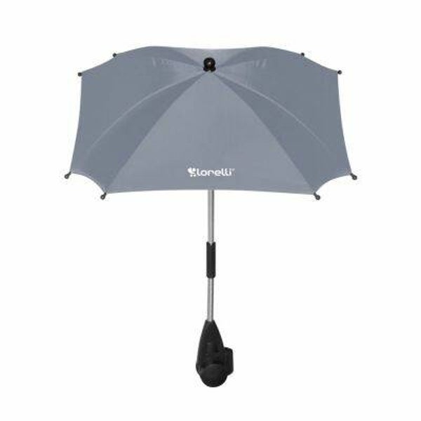 0428 umbrela UV pentru carucior Bertoni-Lorelli gri deschis _ babakocsi UV ernyo Bertoni-Lorelli világos szurke