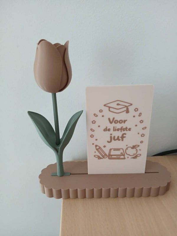 Tulp bedankt Juf