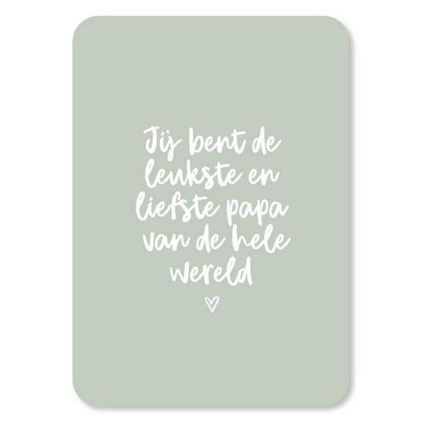 Kaart De leukste en liefste papa