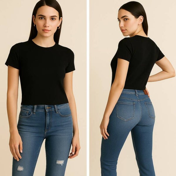 Classic Mid-Wash Skinny Jeans