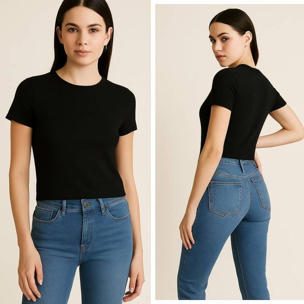 Medium Wash High-Waisted Skinny Jeans