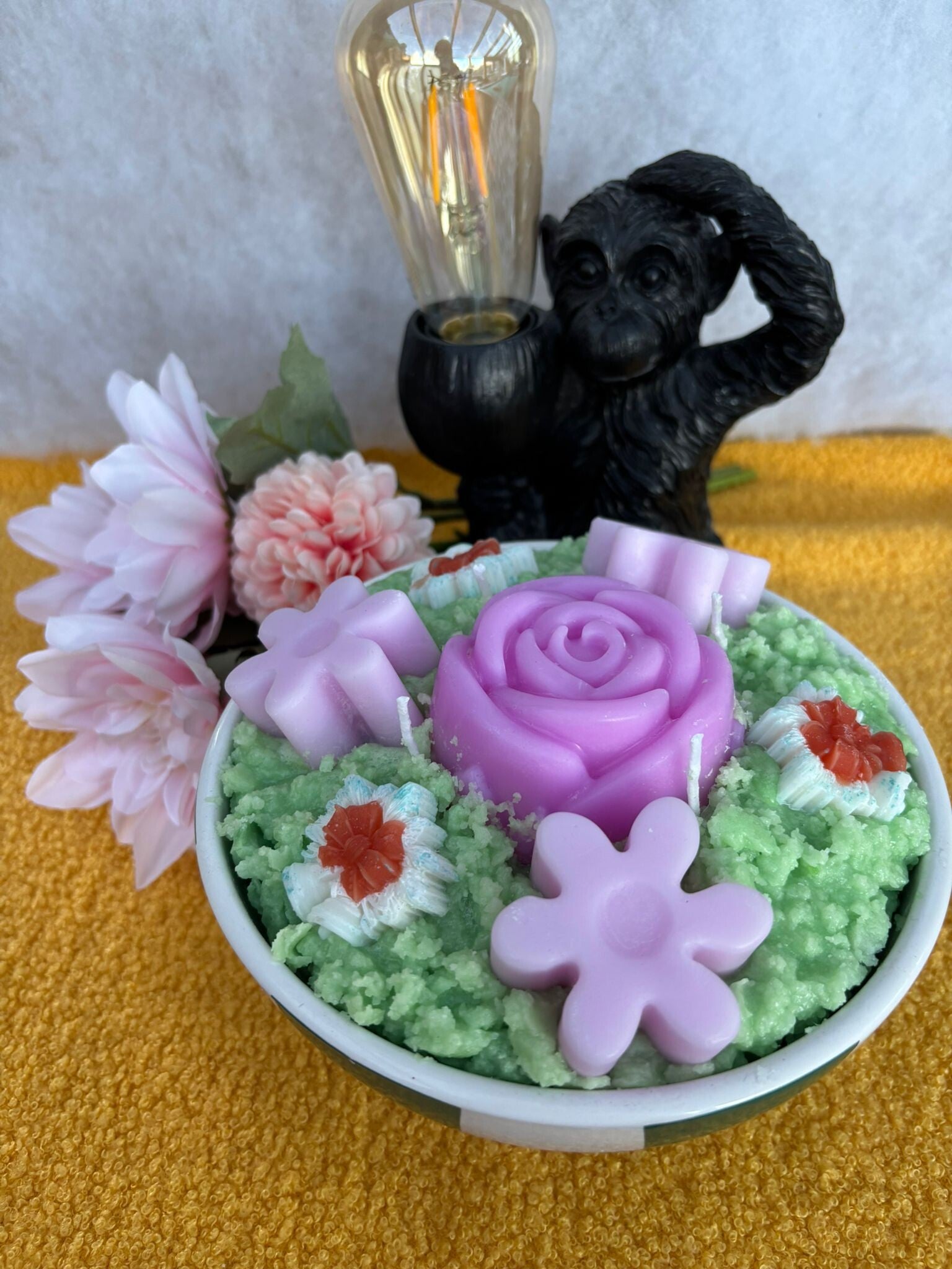 porseleinen rozen kaars