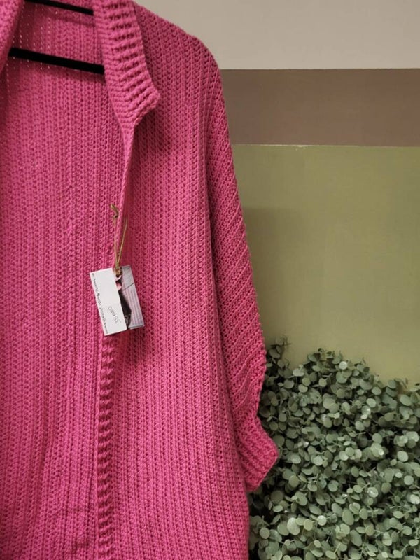handgemaakte rose vest one size