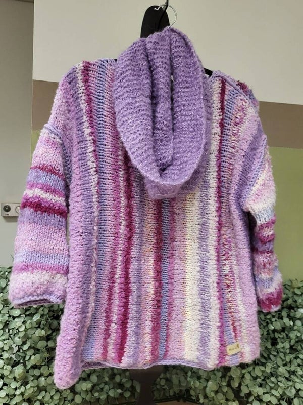 handgemaakte pull met colsjaal super one size zacht