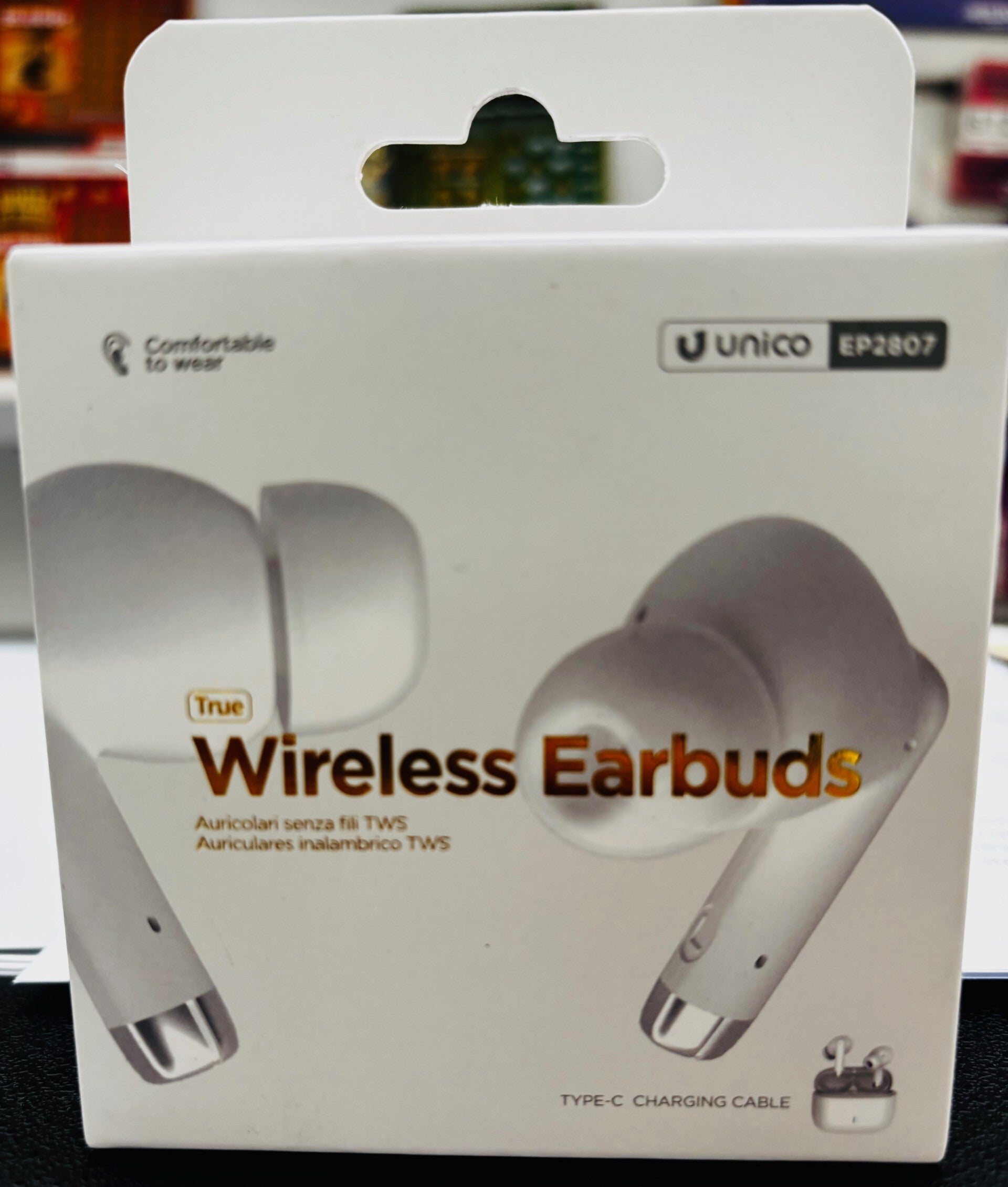 Auriculares inalámbricos.