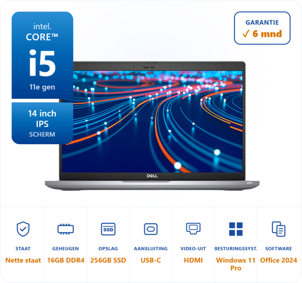 14 inch Dell 5420 i5-1145G7 4.4GHz 16GB DDR4 256GB SSD