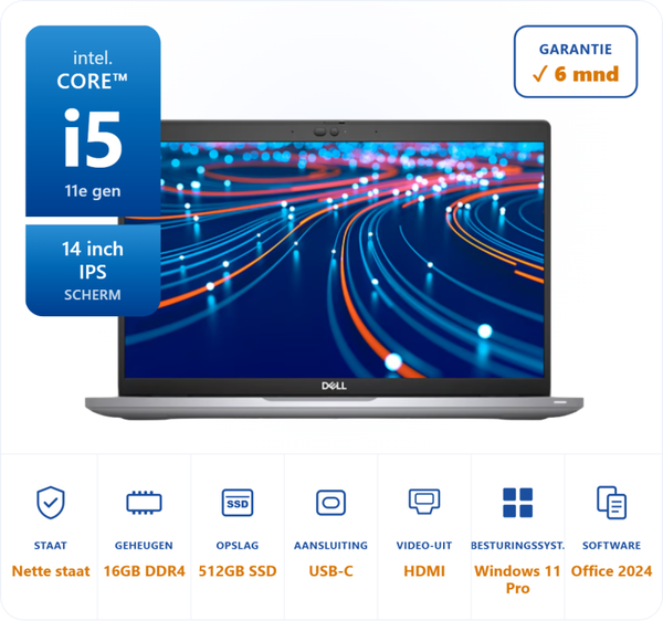 14 inch Dell 5420 i5-1145G7 4.4GHz 16GB DDR4 512GB SSD
