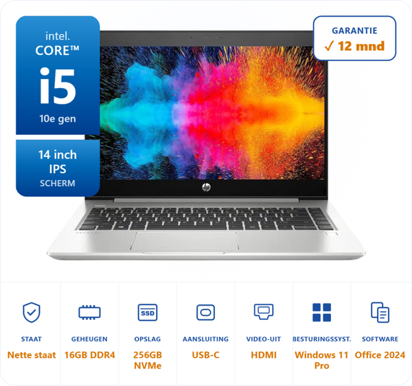 14 inch HP 440 G7 i5-10210U 4.2GHz 16GB DDR4 256GB SSD