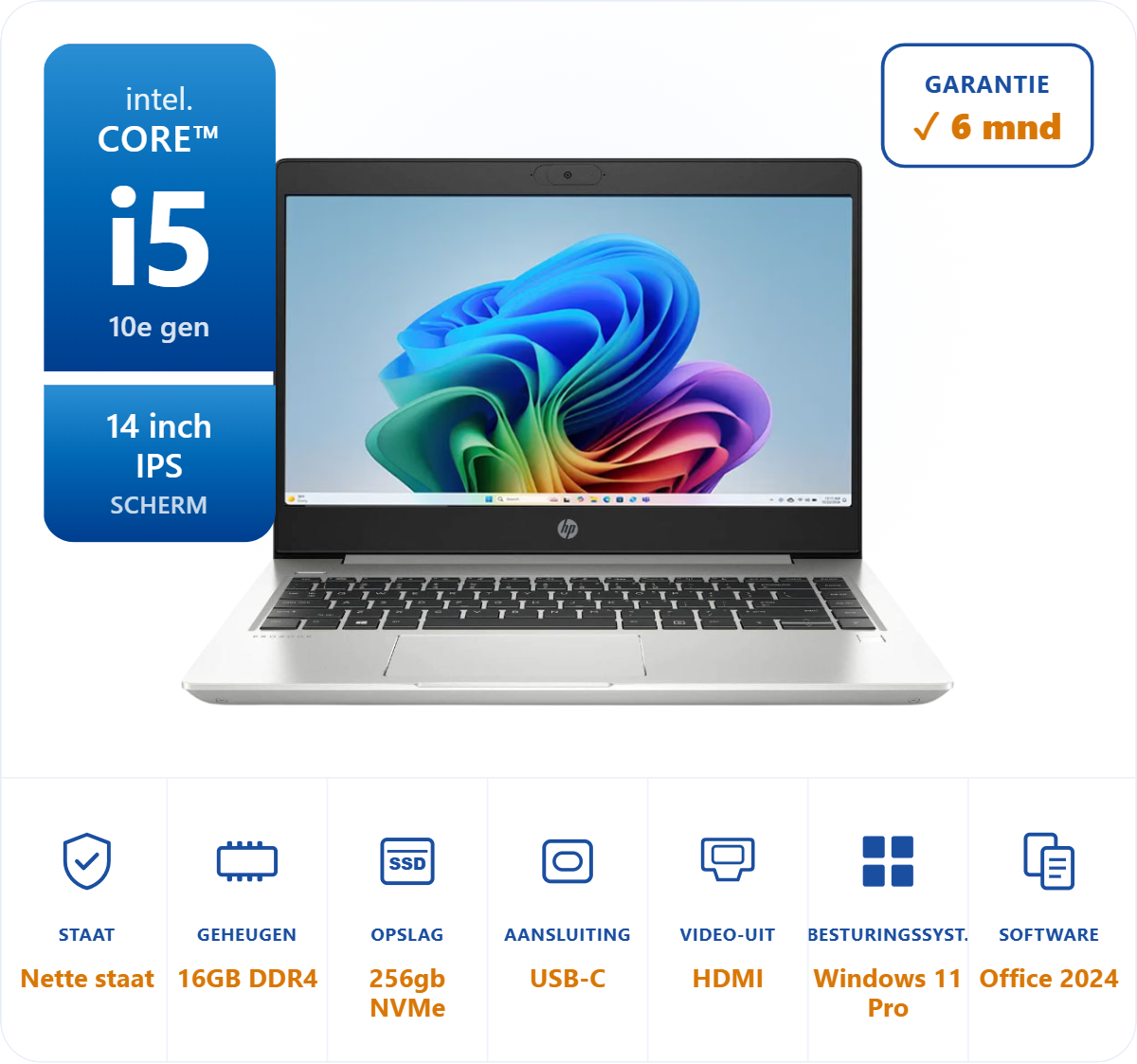 14 inch HP 440 G7 i5-10210U 4.2GHz 16GB DDR4 256GB SSD