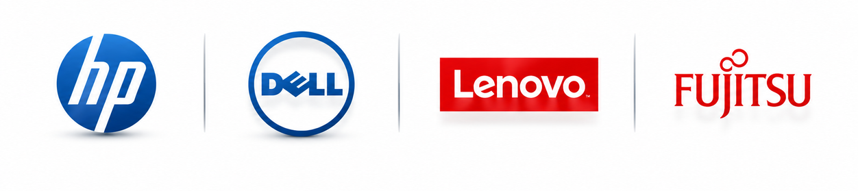 HP Dell Lenovo Fujitsu