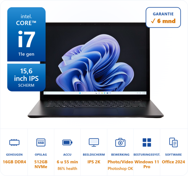 15 inch Surface Laptop 4 i7-1185G7 4.8GHz 16GB DDR4 512GB SSD QHD Touch + Dock