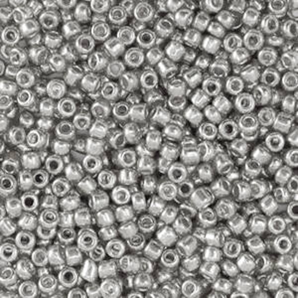 Rocailles 12/0 (2mm) Metallic shine silver