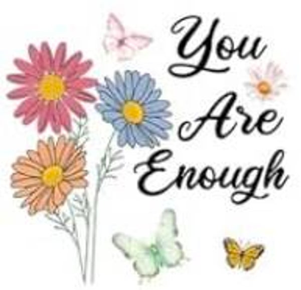 Motivational Half - Wrap Libby Glass (You are enough)