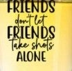 Shot Glass (Friends Don't Let Friends)