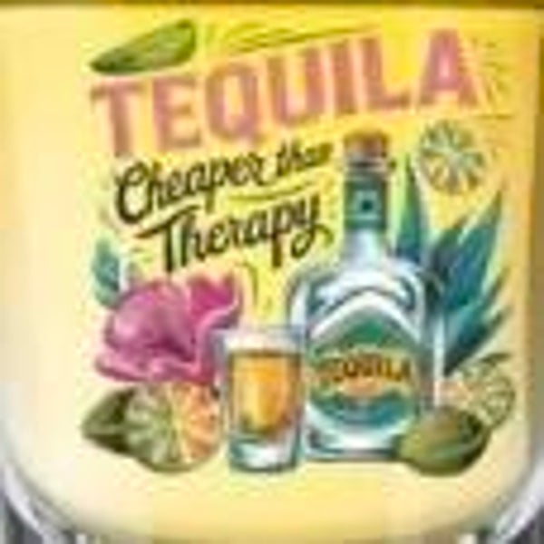 Shot Glass (Tequila Cheaper Than Therapy)