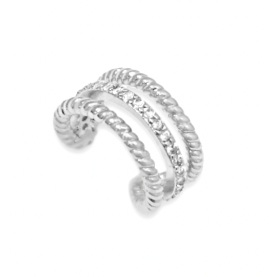 Steentjes Ear Cuff Zilver