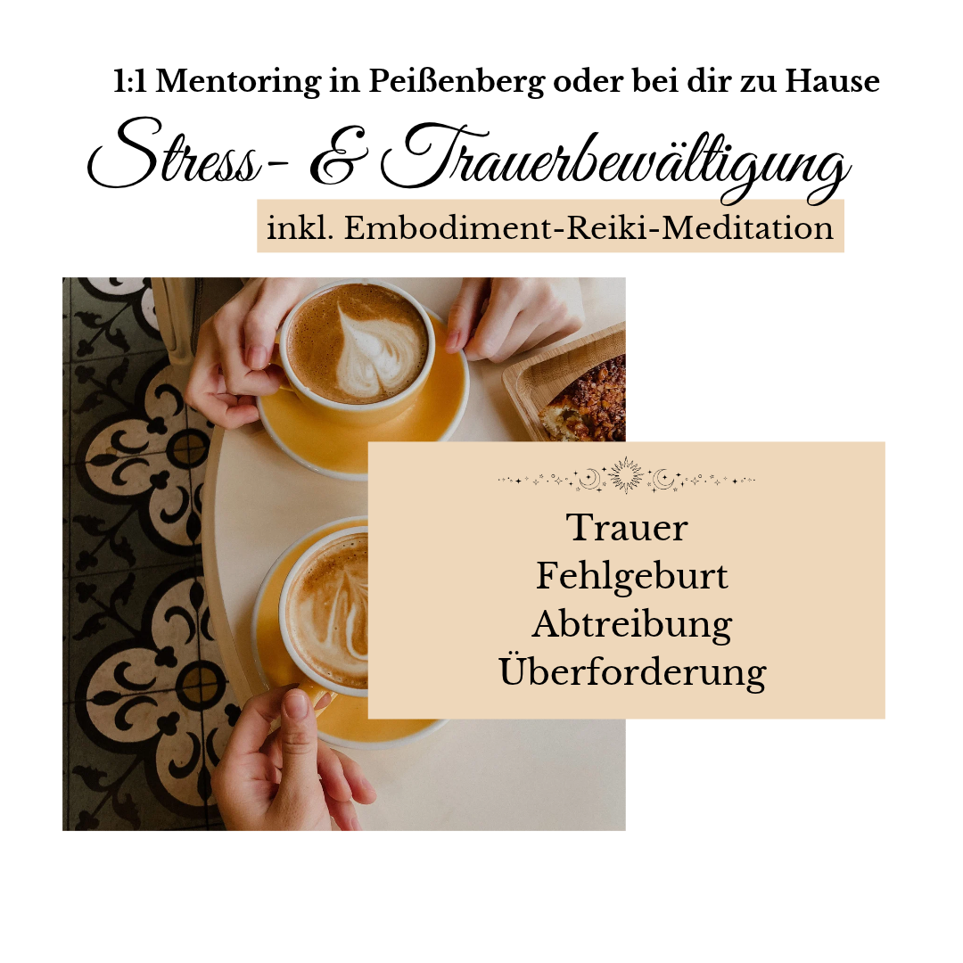 1:1 Mentoring für Stress- & Trauerbewältigung inkl. Embodiment-Reiki-Meditation