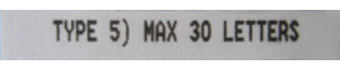 Naamlabel Type 5 max. 30 tekens