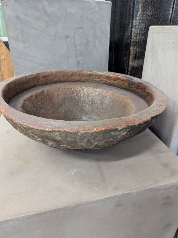 Handgemaakte Kunstsculptuur: Unieke Schaal Ø 44 cm
