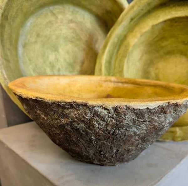 Handgemaakte Kunstsculptuur: Unieke Schaal Ø 38 cm