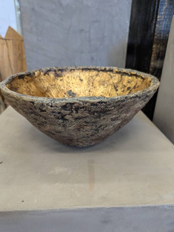 Handgemaakte Kunstsculptuur: Unieke Schaal Ø 35 cm