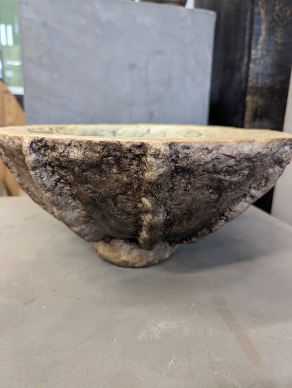 Handgemaakte Kunstsculptuur: Unieke Schaal Ø 33 cm