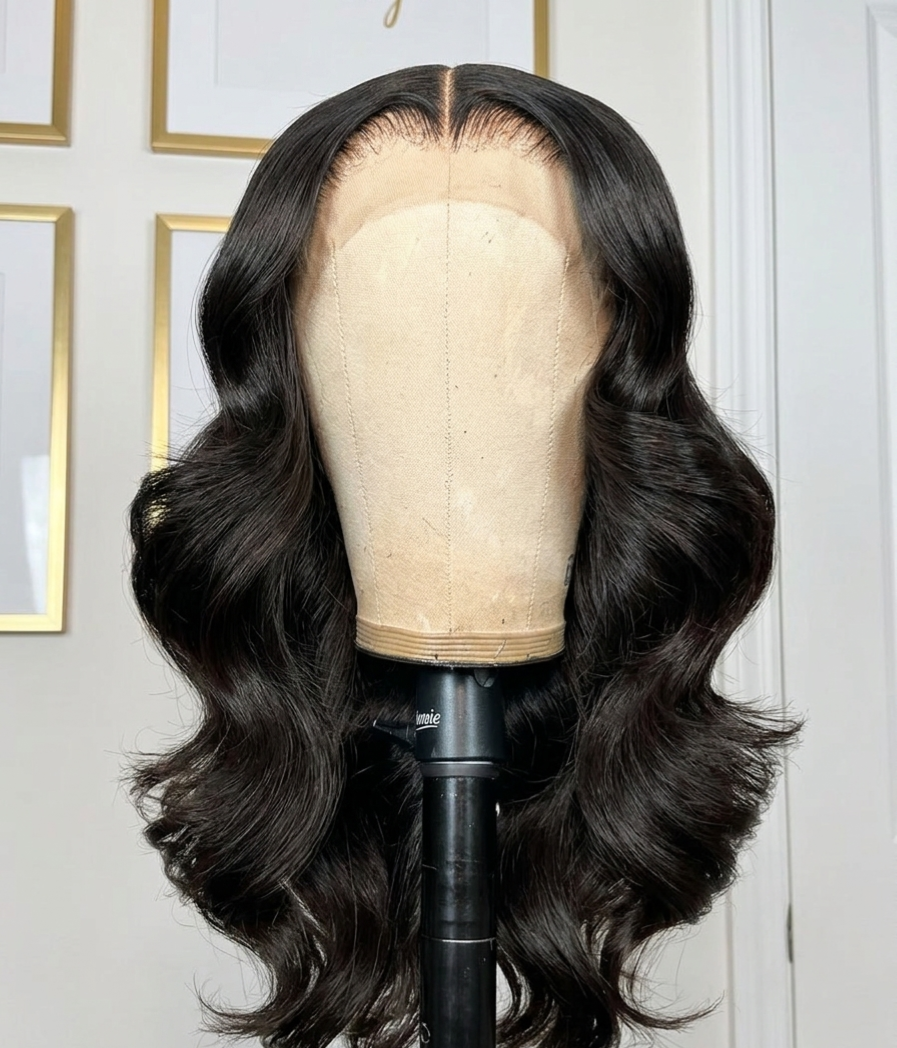 Perruque à Bob en cheveux naturels