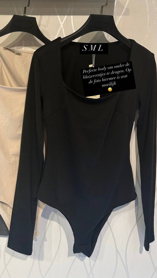 Body zwart Zoe