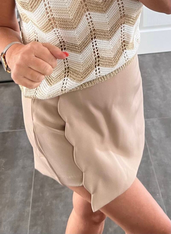 Shortrokje Lois beige