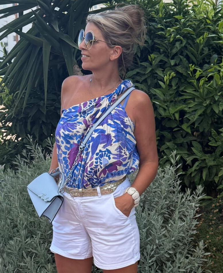 Top blauw Naomi