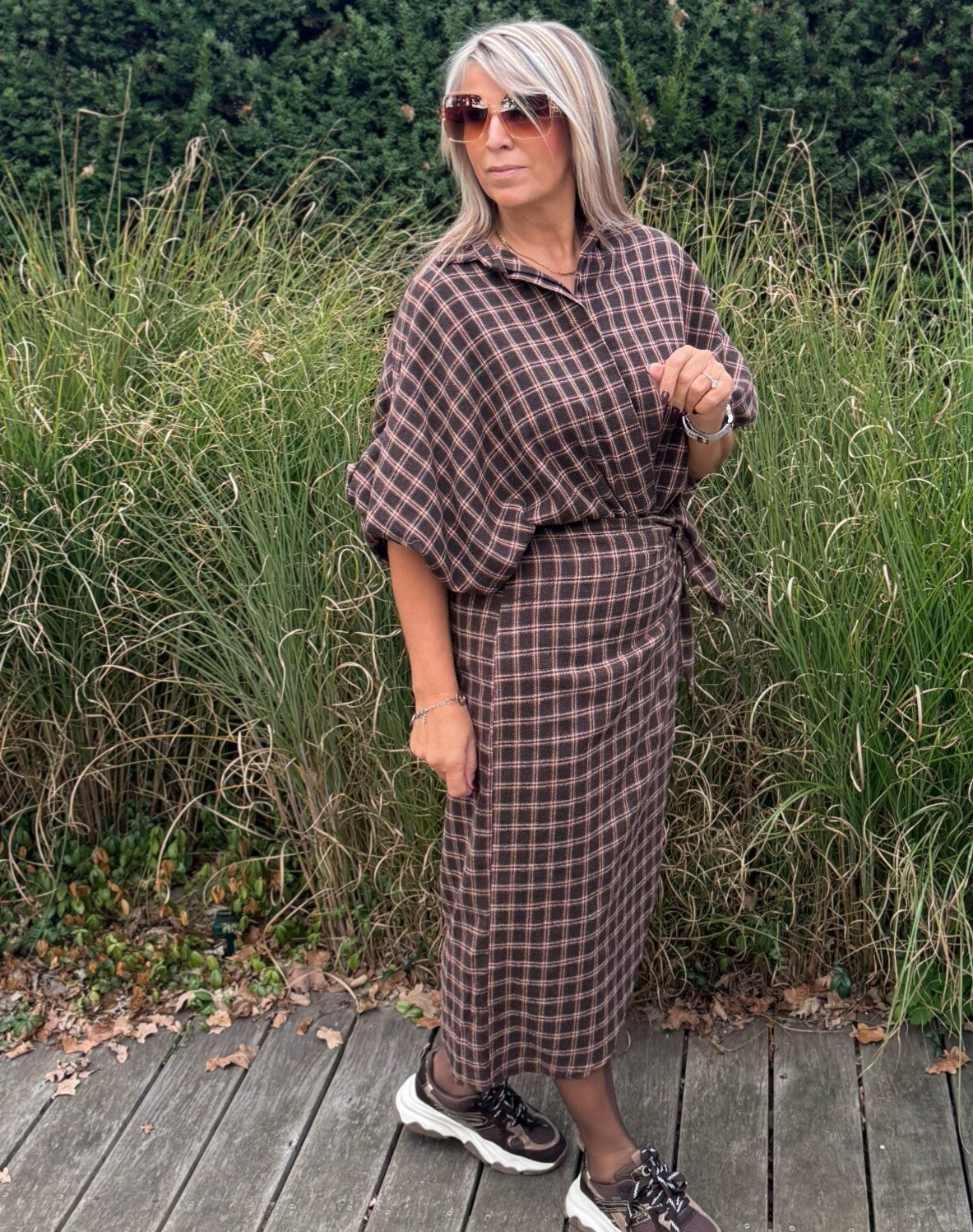 Rok  bruin ruitje Mollie
