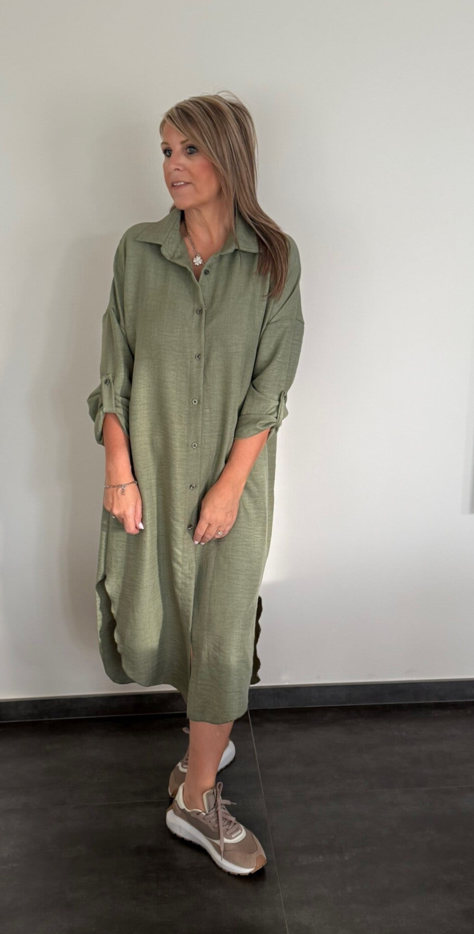 Los kleedje Ulrike kaki