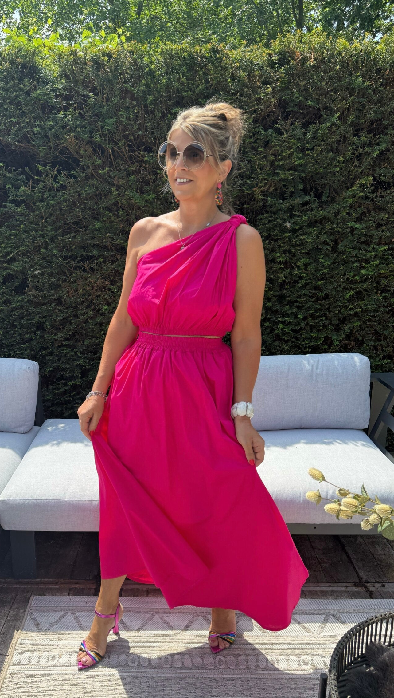 Rok en top fuchsia Lori