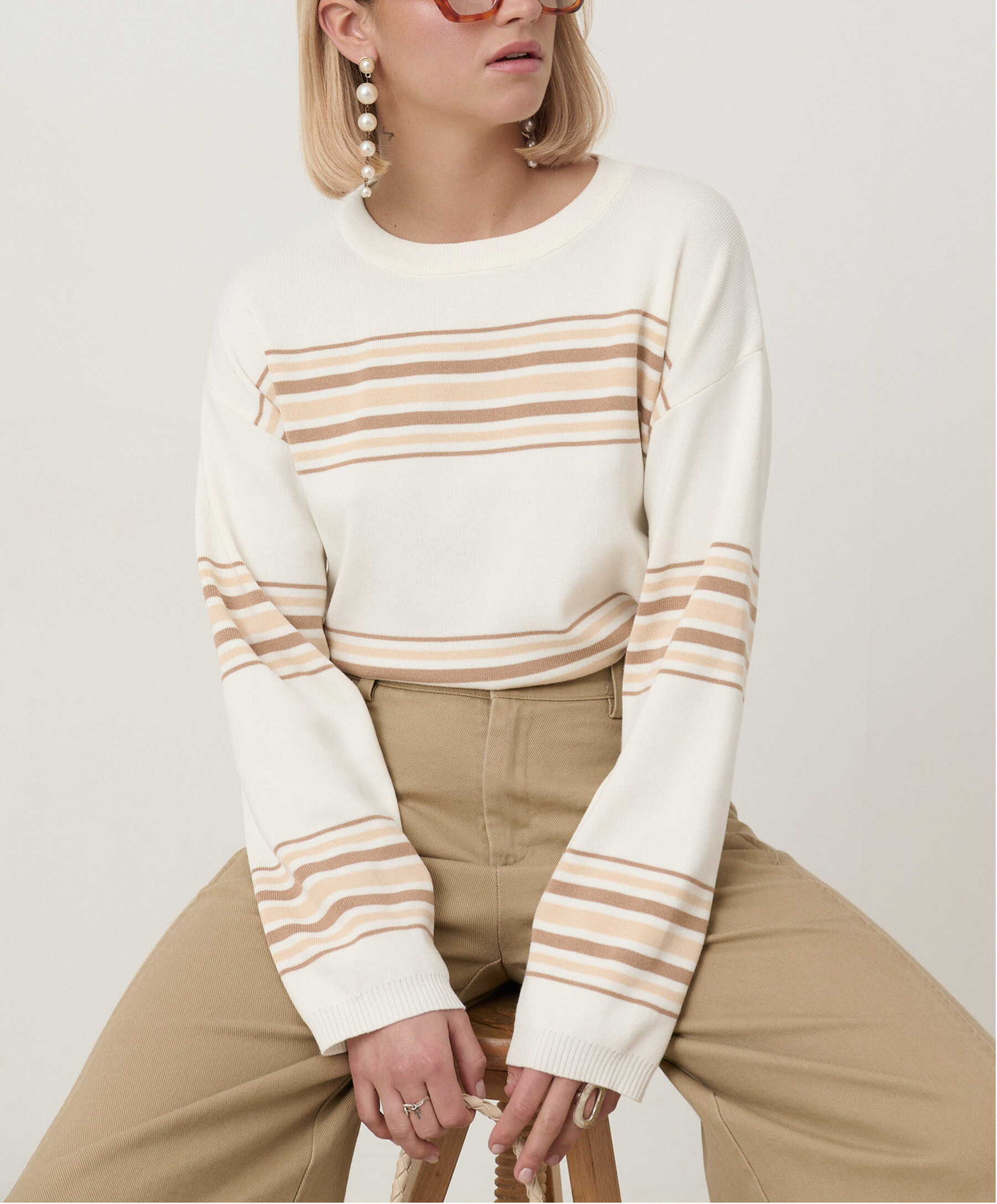 Sweater Nicky beige/ecru