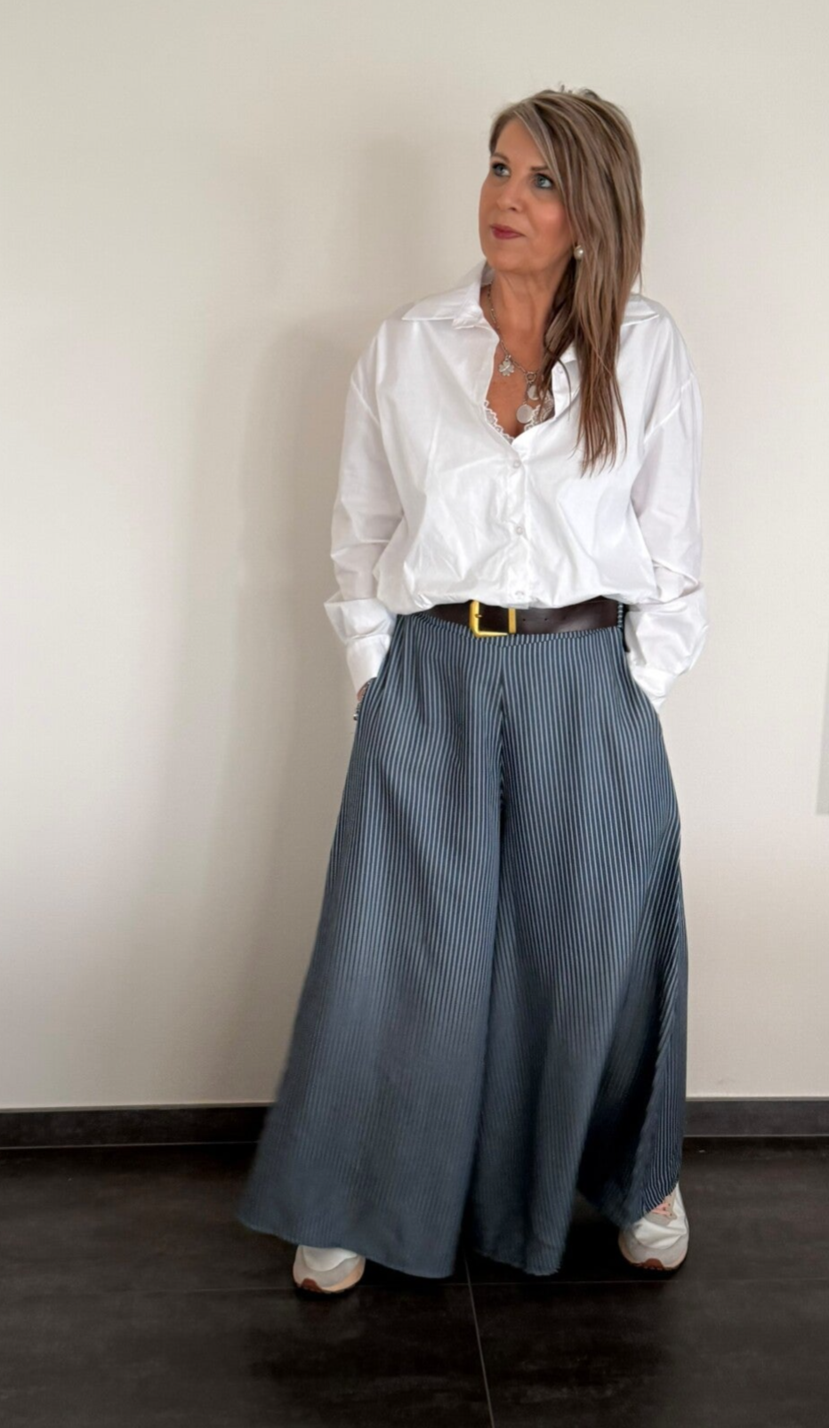 Broek met hele wijde pijpen Bloom