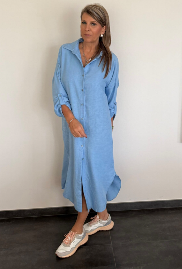 Los kleedje Ulrike blauw