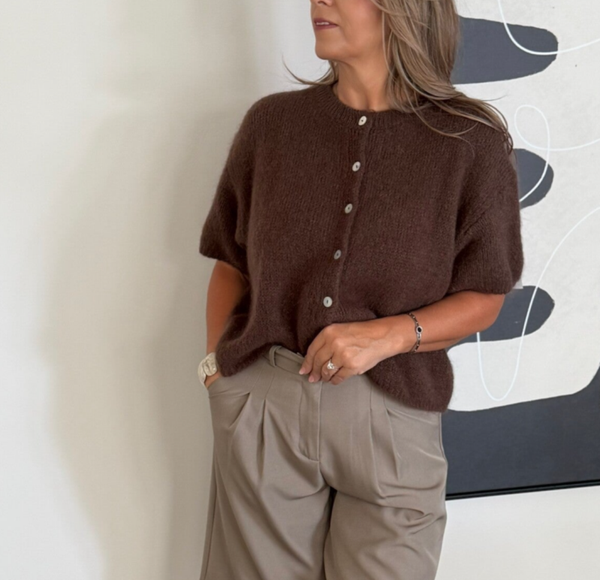 Trui met korte mouwen choco