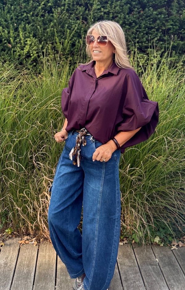 blouse Marie burgundi
