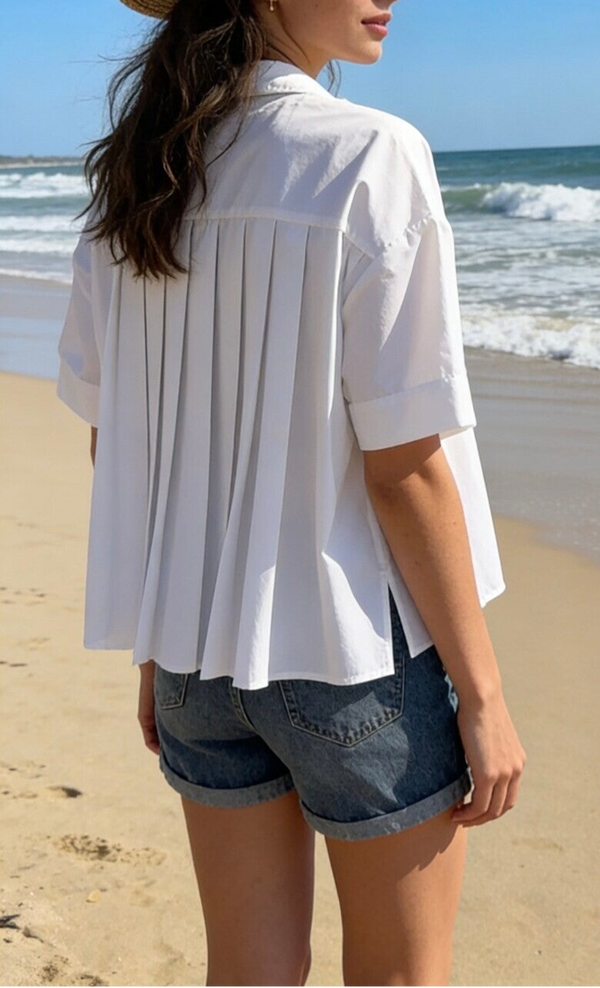 Blouse wit met plooien Free