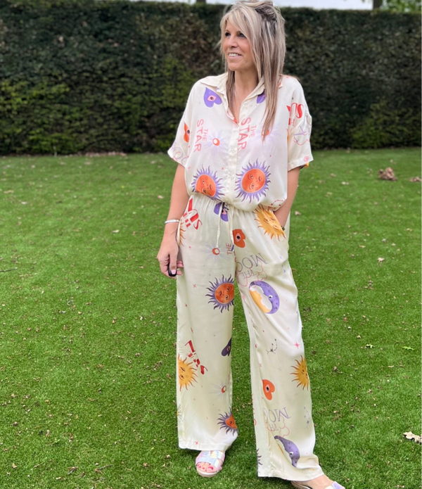 Hemd moon / sun beige en bijpassende broek