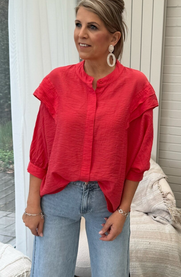 Blouse rood Hilde