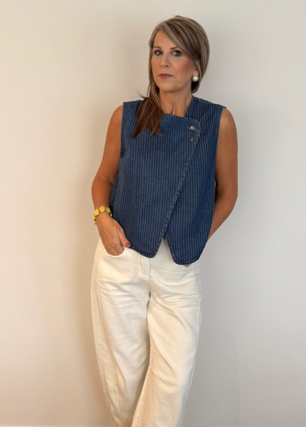 Top jeans darkblue Emma