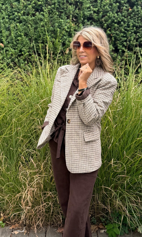 Blazervest vichy Petra