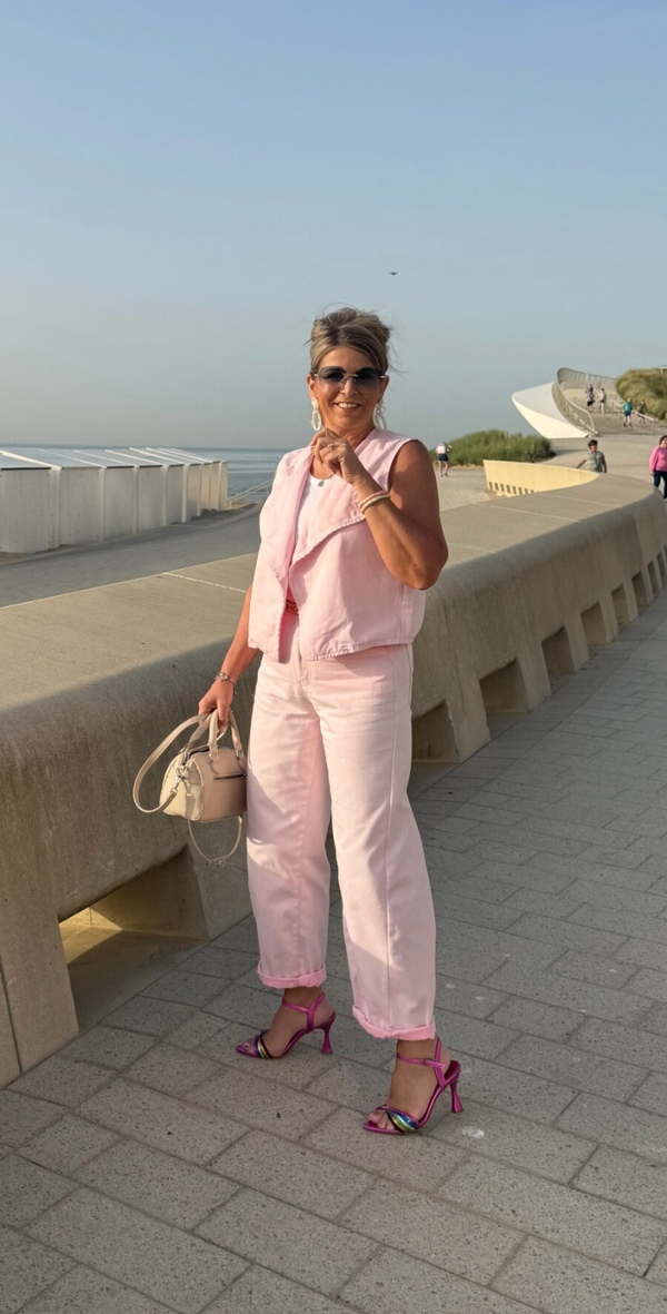 Top jeans pink Noor