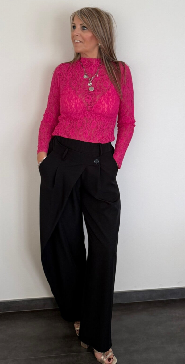 Broek zwart overslag