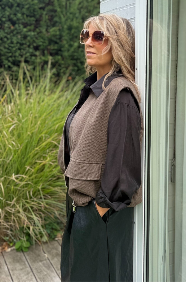 Vest zonder mouwen marron